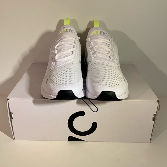 ⚡️[NEW] NIKE AIR MAX 270 ESSENTIAL WHITE VOLT WOLF GREY MEN’S SIZE 8 SNEAKERS⚡️ - Picture 7 of 11
